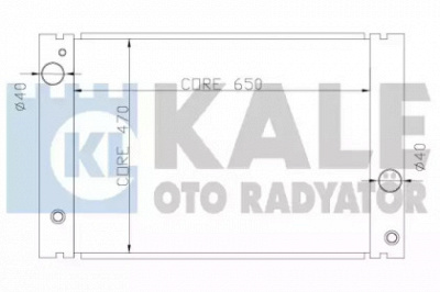 KALE OTO RADYATOR 341910 -  Радиатор, охлаждение двигателя
